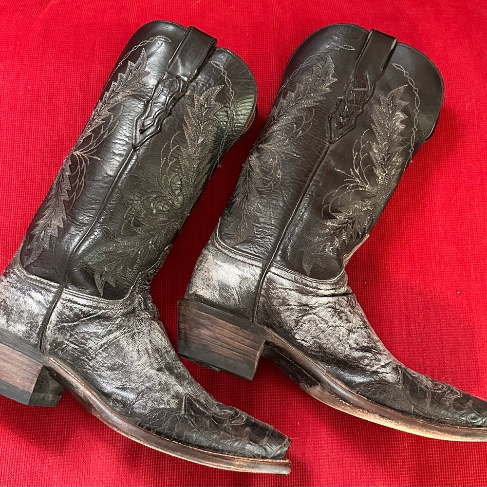 1883 Lucchese Rodeo (cowgirl (cowboy) Boots- Gator skin embroidered- women’s